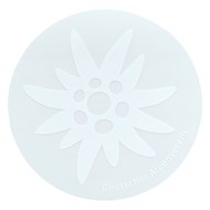 Aufkleber Edelweiß, transparent